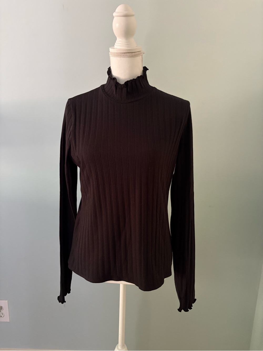 NWT J Crew Pointelle Knit Turtleneck Long-Sleeve Mock Neck